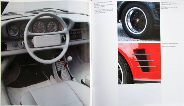 Porsche 911 Exclusive 1986 Carbrochure with pricelist (5993)